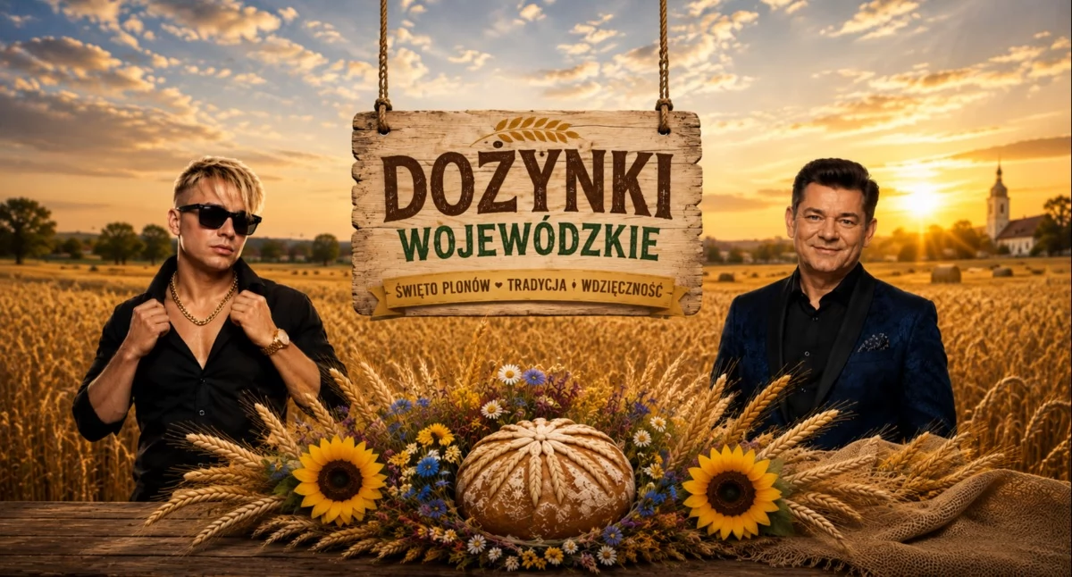 Skolim i Zenek na dożynkach wojewódzkich 