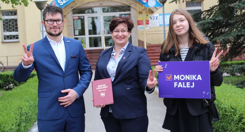 Partia Wiosna: Tomasz Lewczuk, Monika Falej, Wioletta Jakoniuk