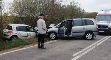 Olędzkie: Wypadek na trasie Brańsk – Łapy. Zablokowana DW 681